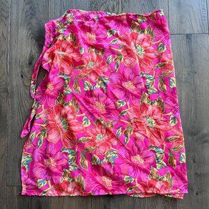 Beach Riot Floral Sarong Wrap Swim Cover Up One Size Tropical Resortwear